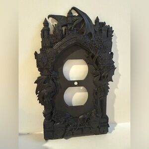 Gothic Dragon Castle Outlet Cover‎ 3D